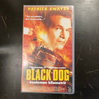 Black Dog - kuoleman kilometrit VHS (VG+/M-) -toiminta-